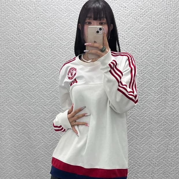 아디다스 올드스쿨 맨체스터유나이티드 유니폼 롱슬리브 110 C13372