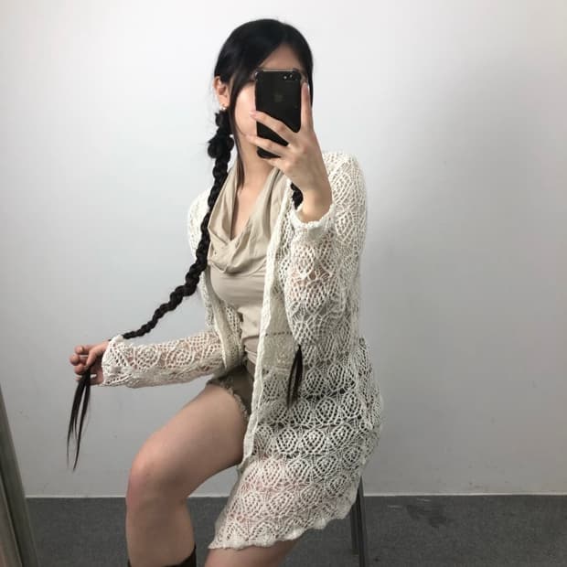 Crochet Long Cardigan