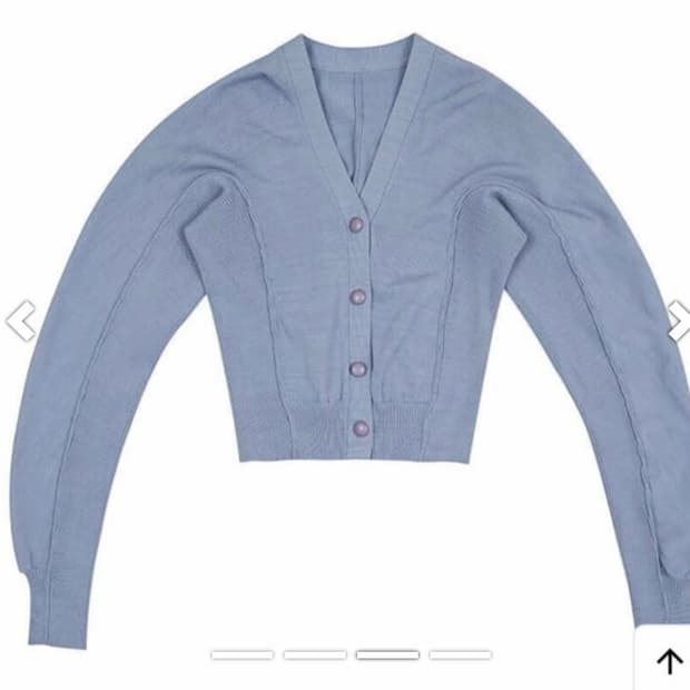 로우클래식 익스클루시브 암홀 가디건 라벤더