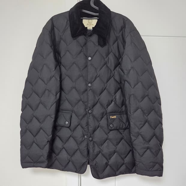 [S] 바스통 108 구스다운 퀼팅 자켓 블랙