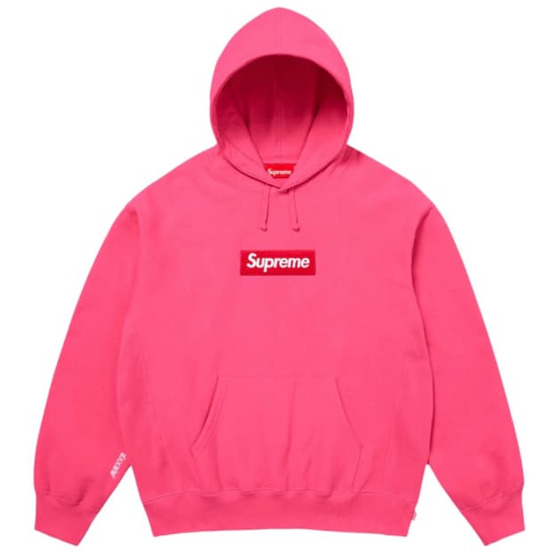 슈프림 박스로고 후드 스웨트셔츠 마젠타 - 25FW
