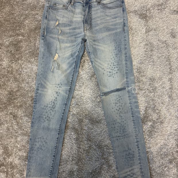 하이퍼데님 라이트블루 Slit Jean