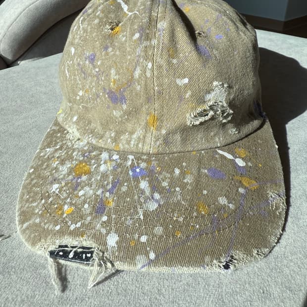 빈티지 디스트레스드 캡