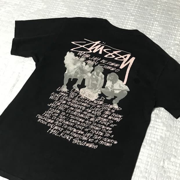 (무배) 올드 스투시 반팔 핑크