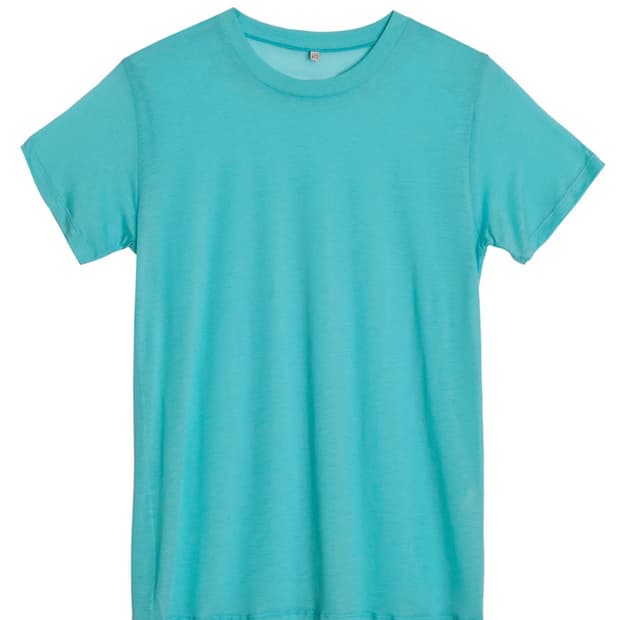 베이스레인지 charles turquoise bamboo tee