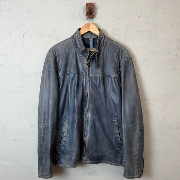 마시모두띠 빈티지 레더 자켓