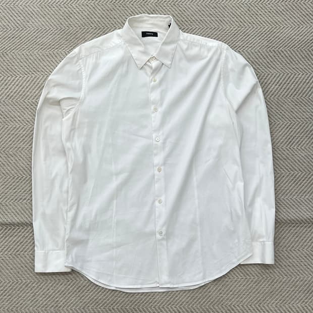 띠어리 화이트 코튼 셔츠 r2900