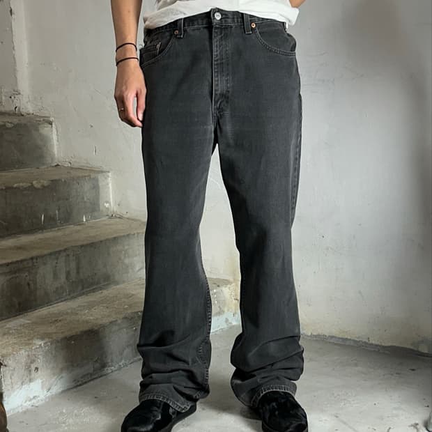90's USA Made 빈티지 리바이스 517 블랙 부츠컷