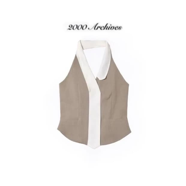 2000 아카이브스 tie vest top 타이 베스트 탑