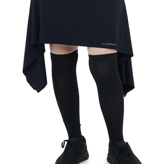 25-003 Flared Skirt - Black 지초이 레이어드스커트