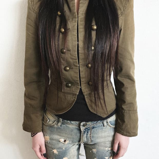 올드 자라 빈티지 나폴레옹 크롭컷 자켓