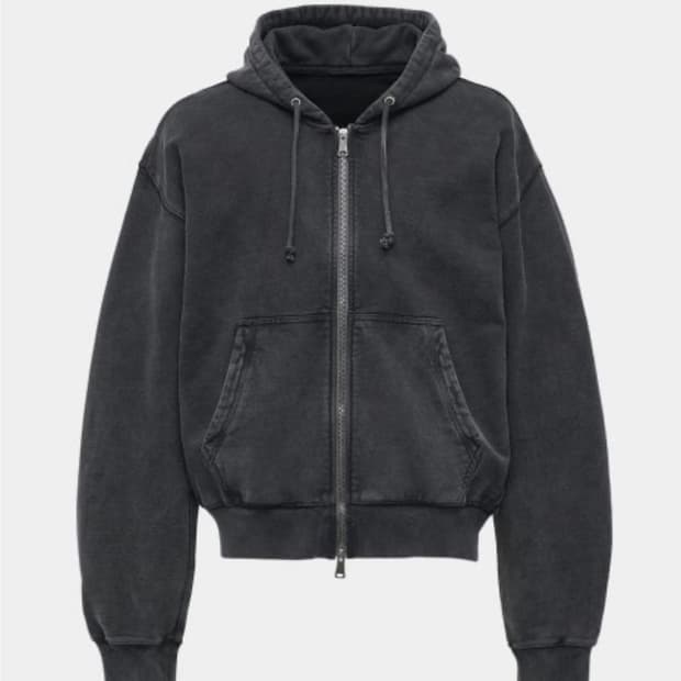 COOR 가먼트 다잉 에센셜 후드 집업 