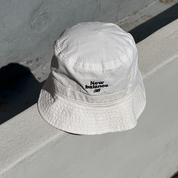 뉴발란스 키즈 로고 버킷햇 아동 모자