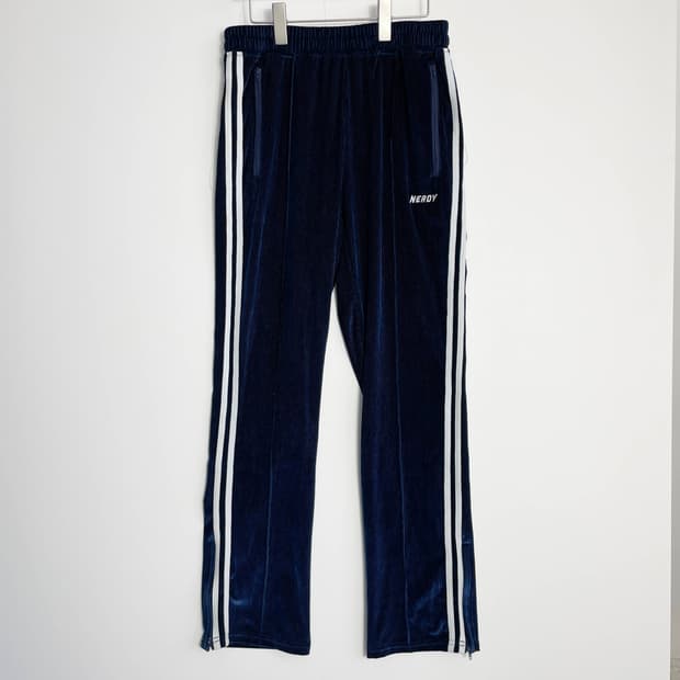 F1 널디(NERDY) 코듀로이 벨벳 트랙 팬츠 네이비 M사이즈