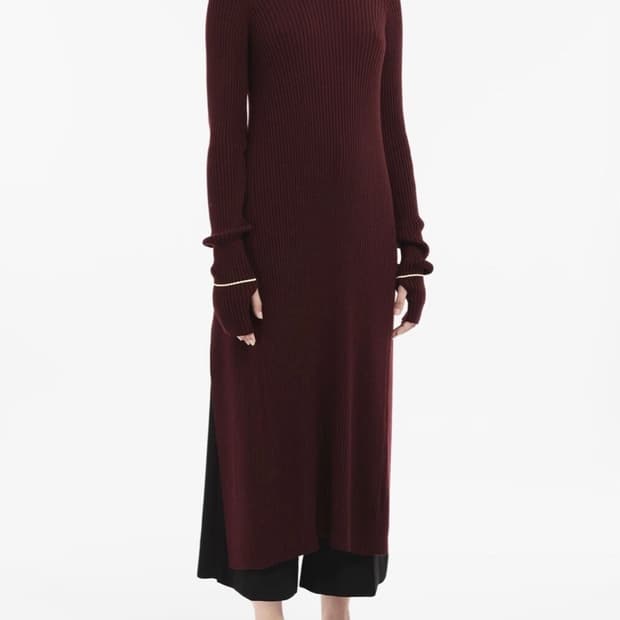 메종 마르지엘라 뒤트임 니트 드레스(S)