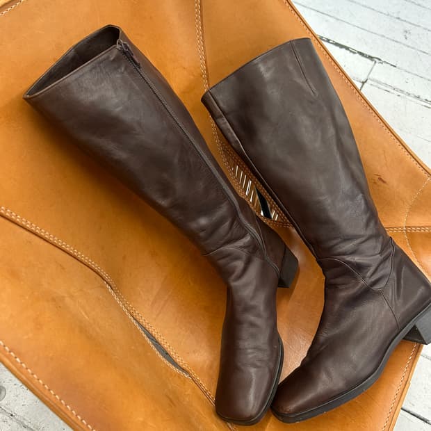 마가렛호웰 레더 롱 부츠 240