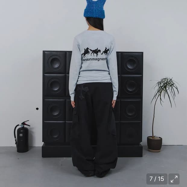탄산마그네슘 롱슬리브 스카이블루 우먼