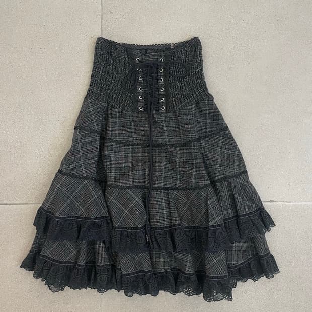 오즈온 아일렛 레이스 스커트