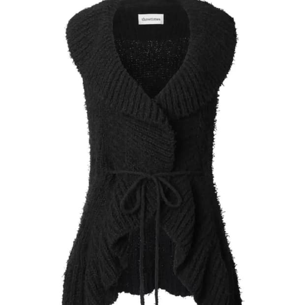 쓰리타임즈 러플 베스트 블랙