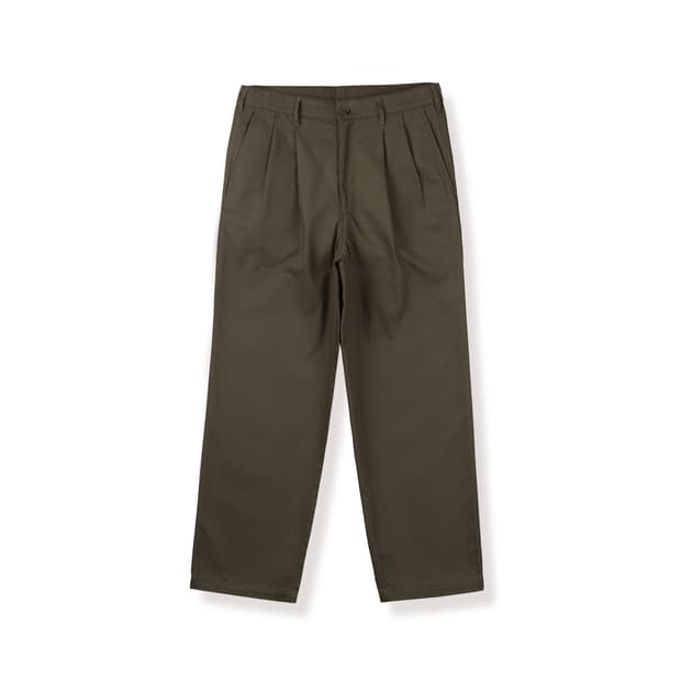 스테디 에브리웨어 sew 릴렉스드 헤비 코튼 팬츠 브라운 2사이즈