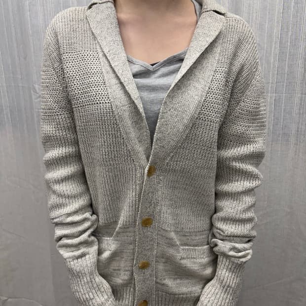 솔리드옴므 우영미 울 숄가디건