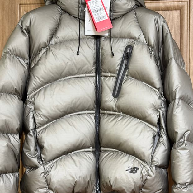 [M]뉴발란스 플라잉77 슈퍼라이트 후드 구스다운 그레이