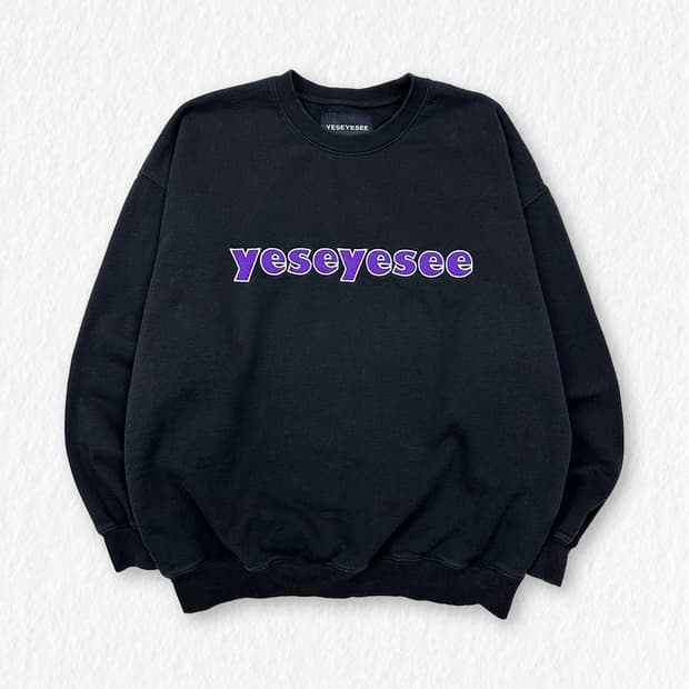 YESEYESEE 맨투맨 블랙