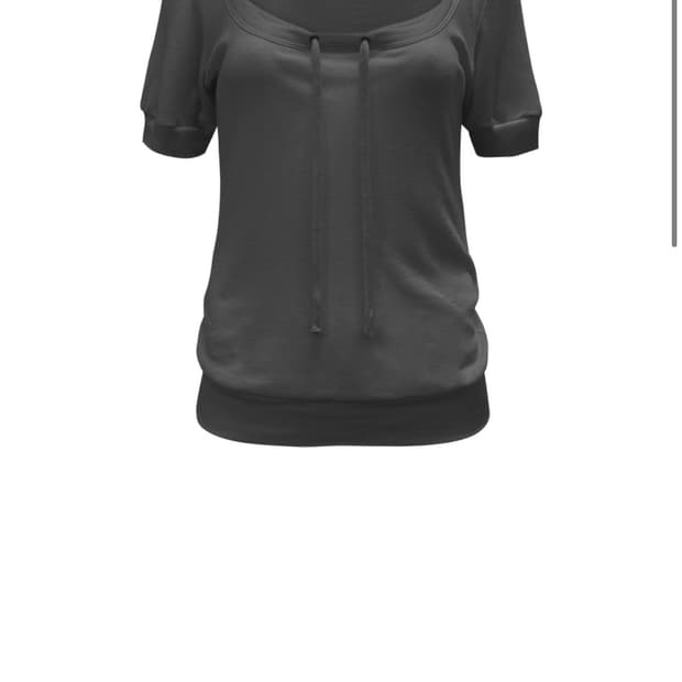 체메씨 Low-neck strap top 차콜