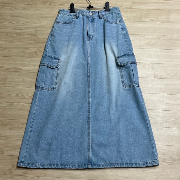 m) 유이니 카고데님롱스커트