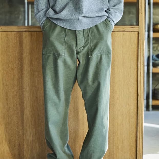 오어슬로우 리얼유즈드워시 퍼티그팬츠(빈티지핏)