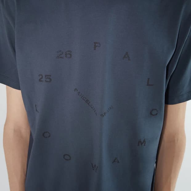 [L]팔로마울 O'clock B 티셔츠/네이비