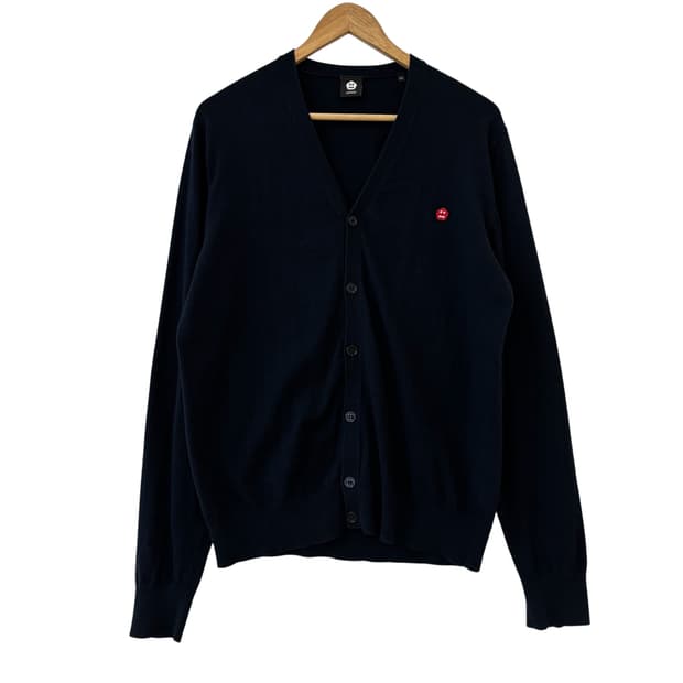 아스페시 캐시미어 가디건 네이비