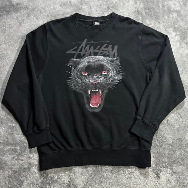 스투시 블랙팬서 맨투맨 