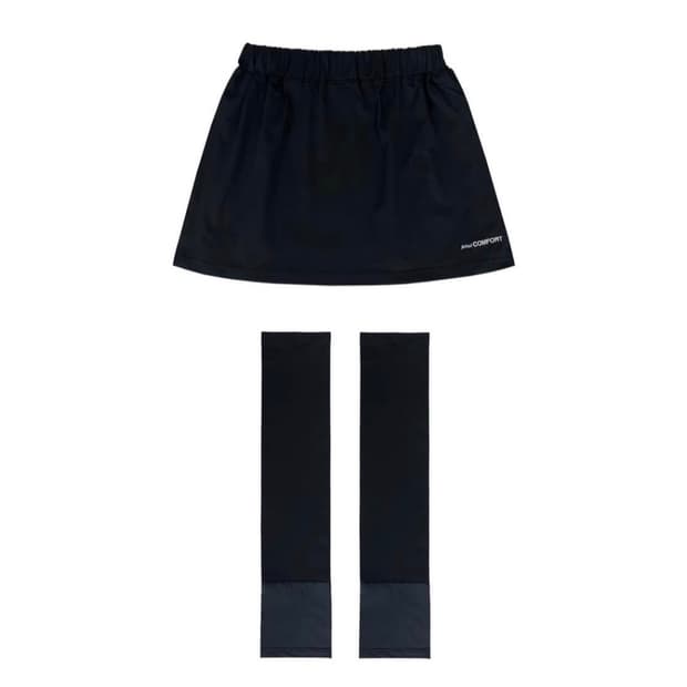 지초이 25-002 MINI SKIRT W/LEG WARMERS 블랙