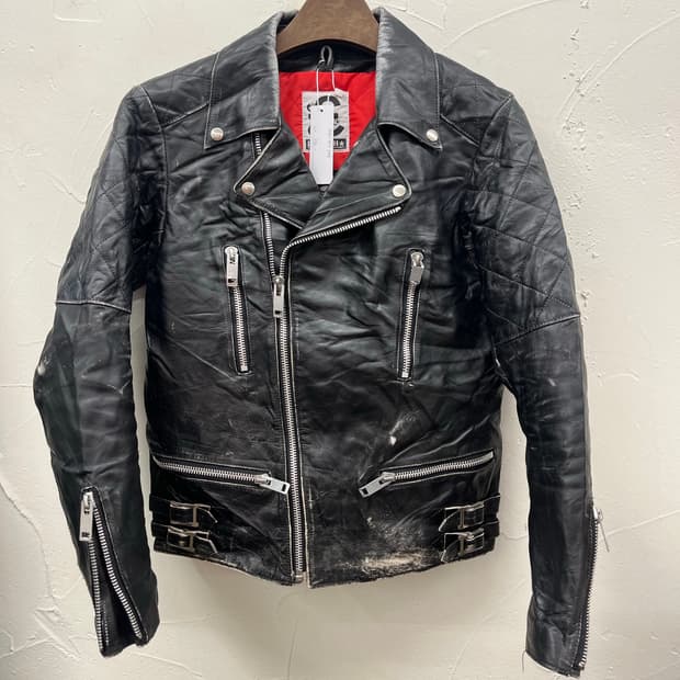 바운티헌터 소가죽 라이더 자켓