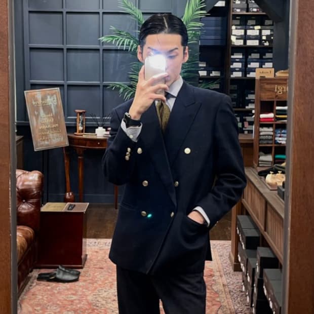 닥스 금장 더블 자켓