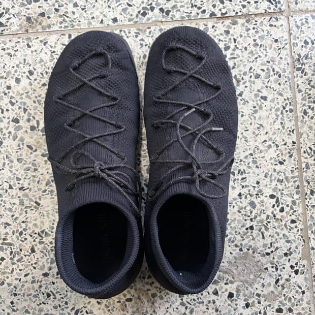 데몬 블랙 니트 스니커즈 43