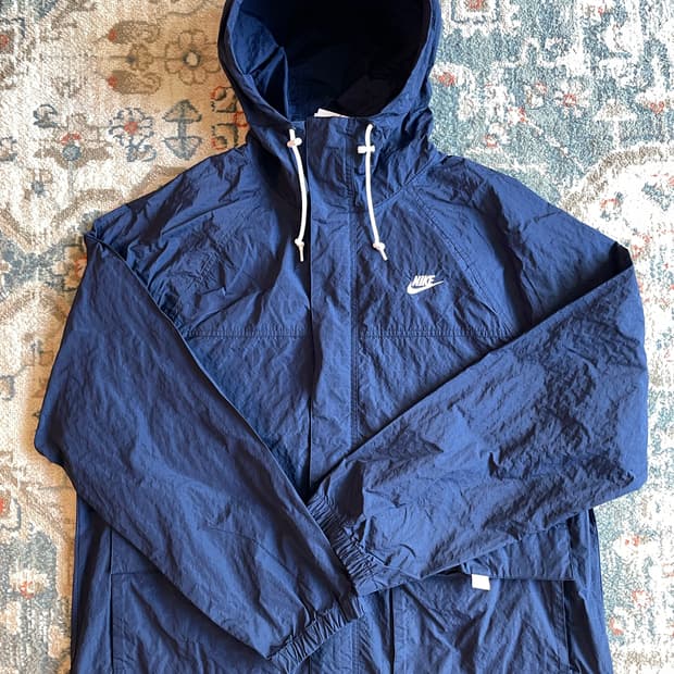 나이키 클럽 보라인 자켓 미드나잇 네이비 화이트(새제품. XXL)