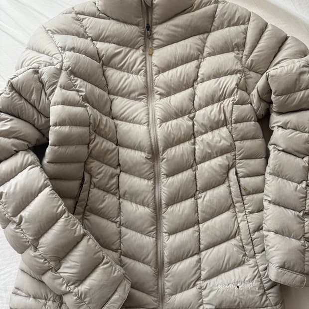 몽벨 여성 경량패딩 s 베이지