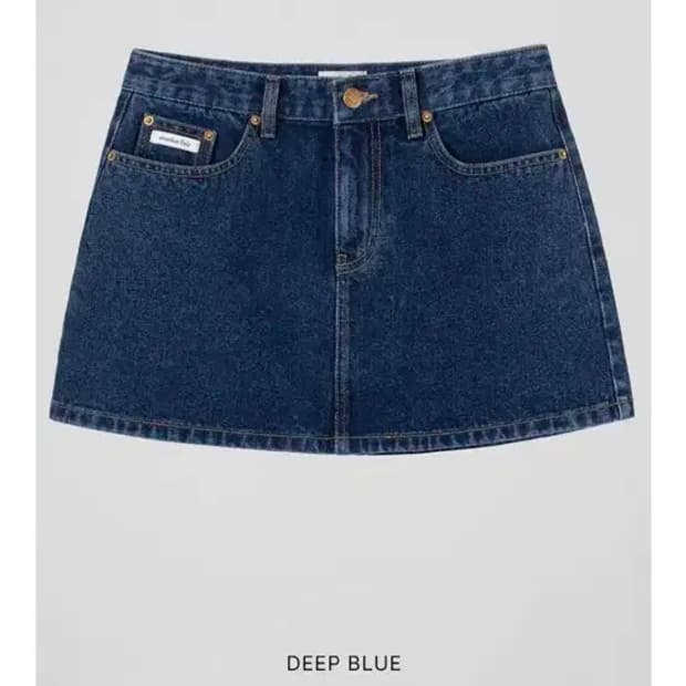오버듀플레어 미니 데님 스커트 청치마 90s 새상품