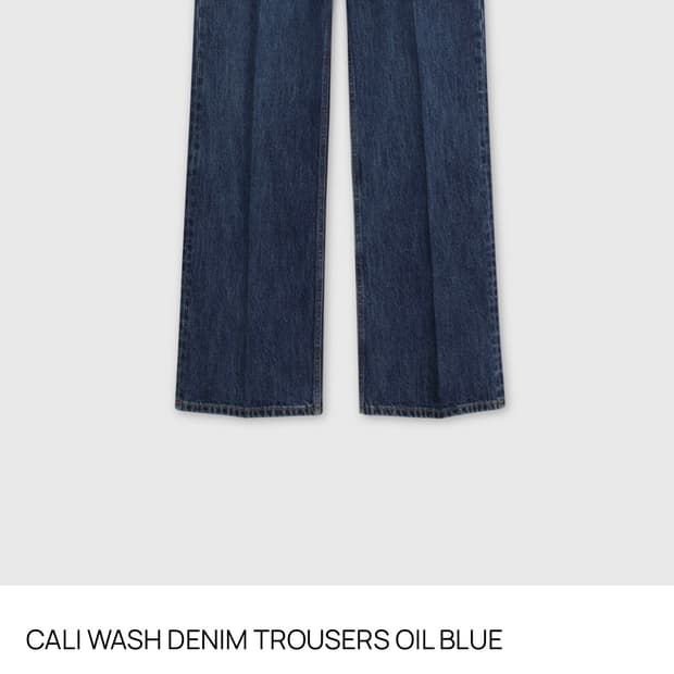 2)타일레 CALI WASH DENIM TROUSERS OIL BLUE