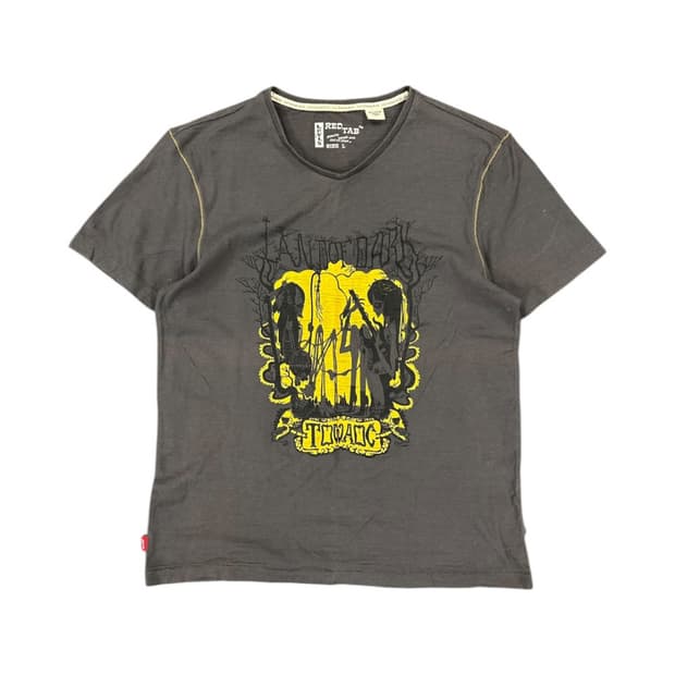 L) 리바이스 다크그레이 아트워크 그래픽 반팔티 T-112