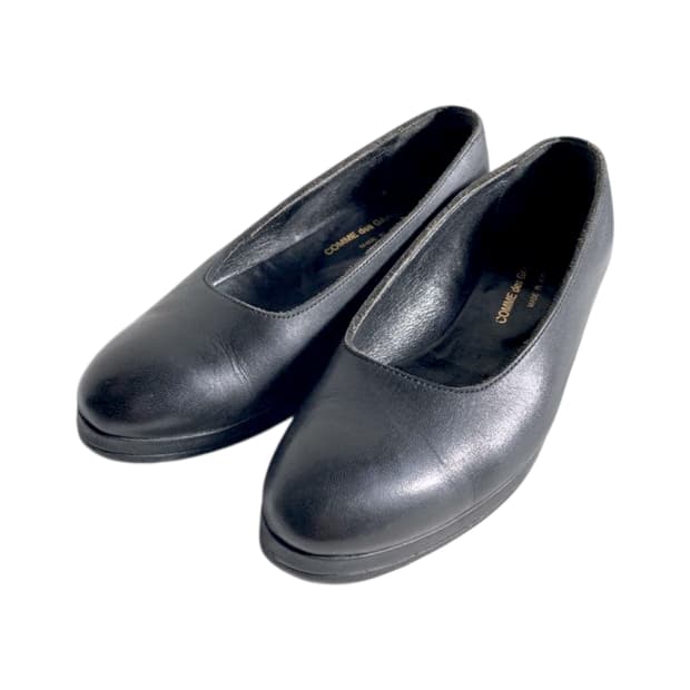 꼼데가르송 가죽 펌프스 플랫슈즈