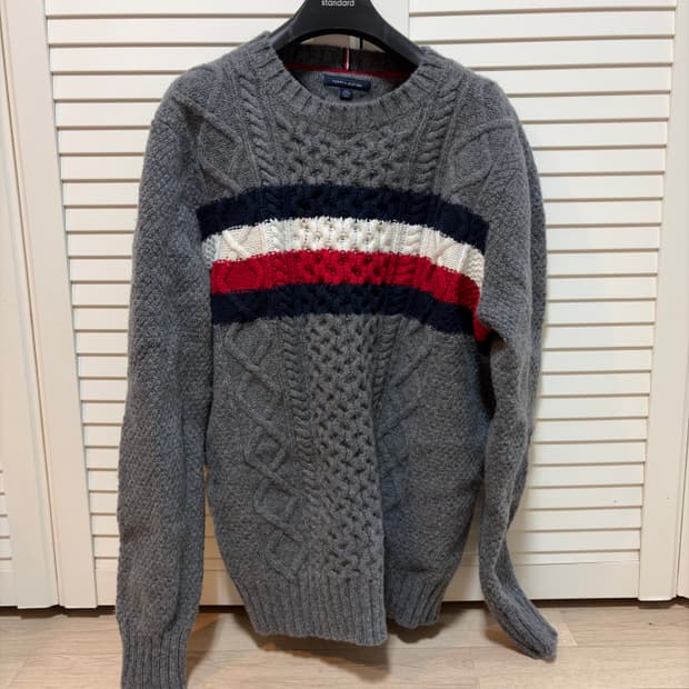 타미힐피거 울혼방 니트