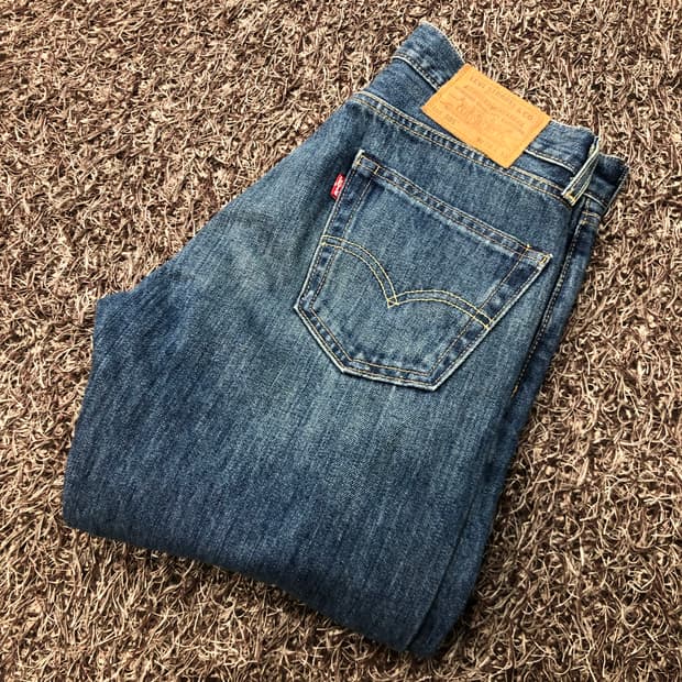 리바이스 빅E 505 워싱 데님 팬츠