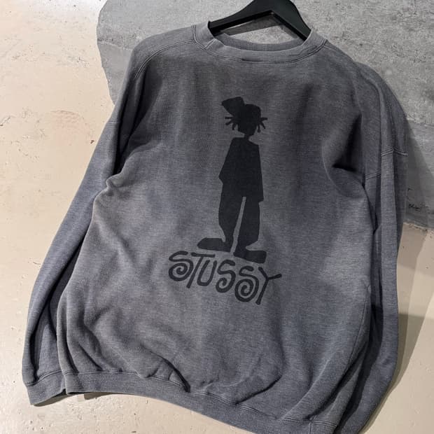 90s 올드 스투시 쉐도우맨 스웻셔츠