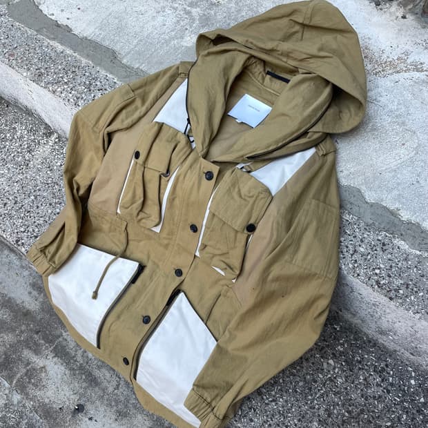 surface to air 후드 야상 자켓