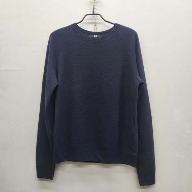 유니클로 네이비 캐시미어 니트 S(S~M)