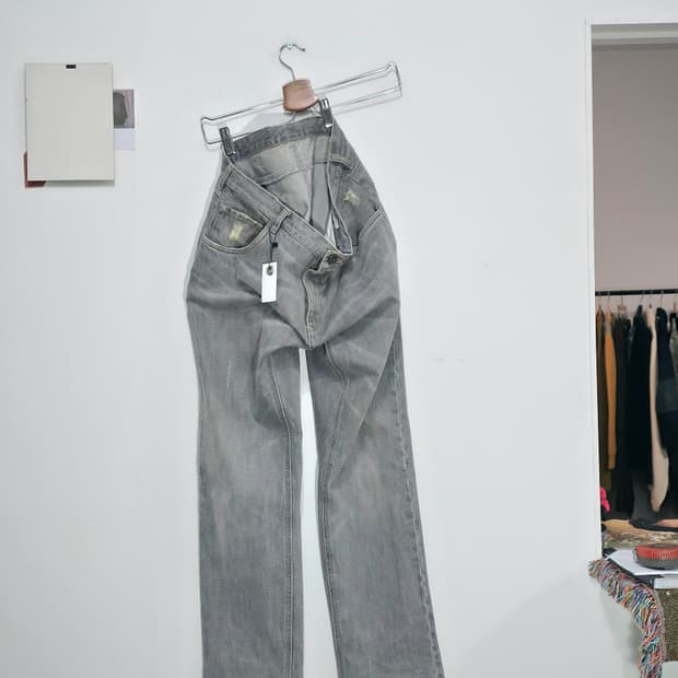 Nicolo Ceschi Berrini Washed denim pants