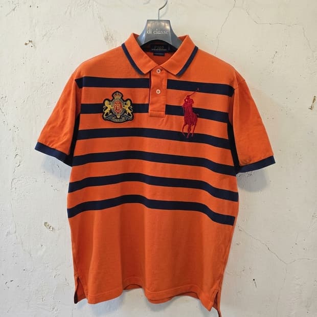 폴로 랄프로렌 스트라이프 빅포니 카라티 XL